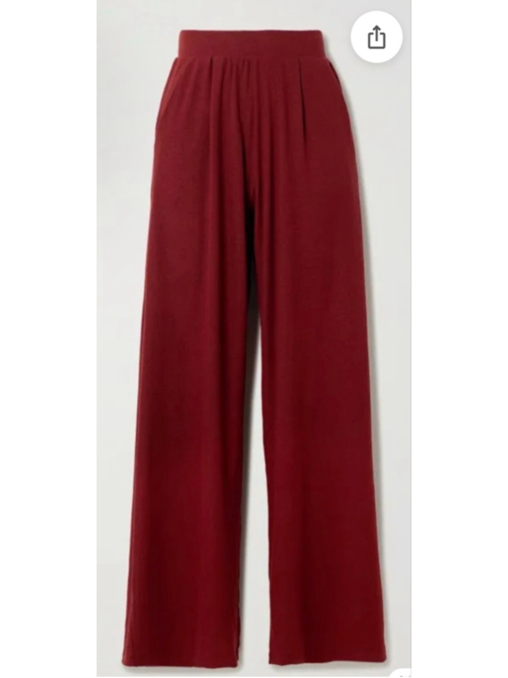 LESET Wide Leg Pants in Pinot Red S - Picture 1 of 8